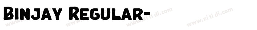 Binjay Regular字体转换 Binjay Regular字体转换